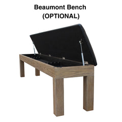 Plank & Hide Beaumont Wood Pool Table with Free Accessory Kit