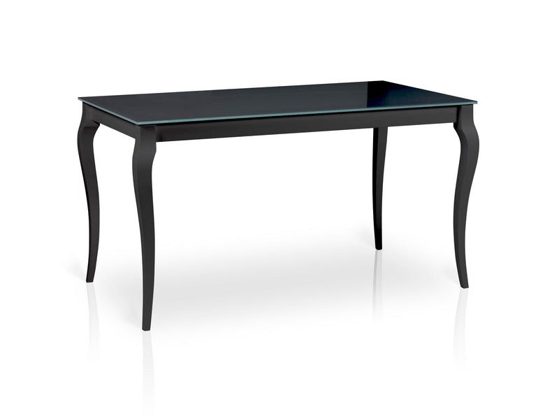 Maxima House BRESSO Glass Top Dining Table With Extension
