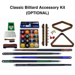 Plank & Hide Madaris Wood Pool Table (Size 8') 878907-8 with Free Accessory Kit