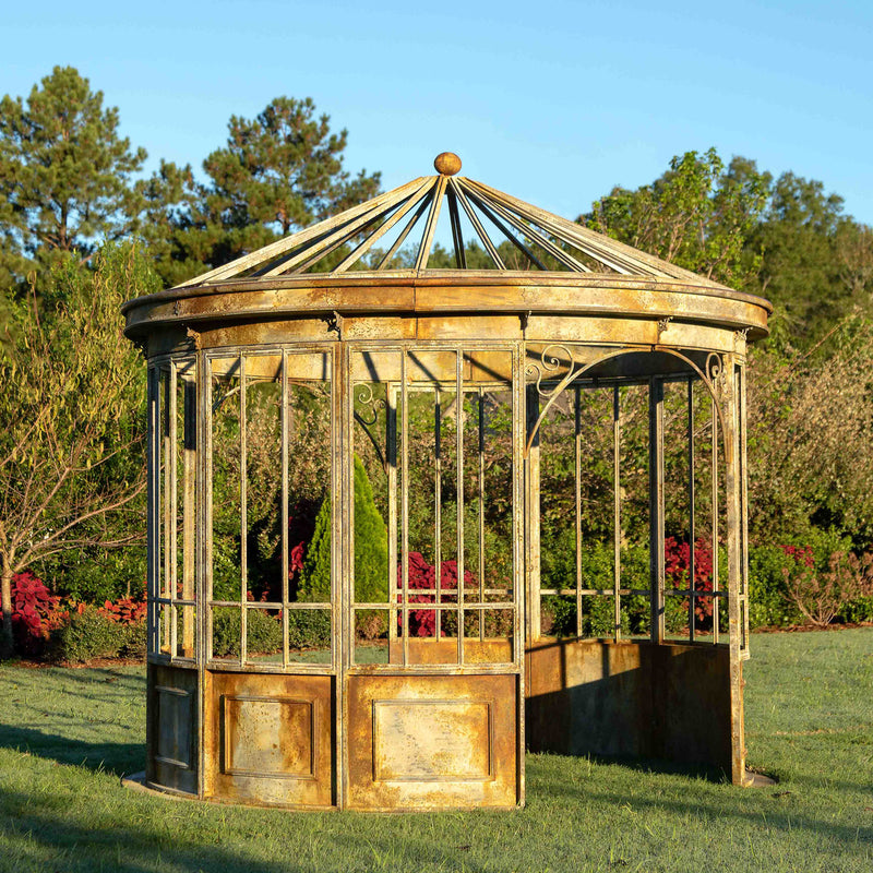 Park Hill Aged Metal Gazebo EDX90088