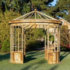 Park Hill Aged Metal Gazebo EDX90088