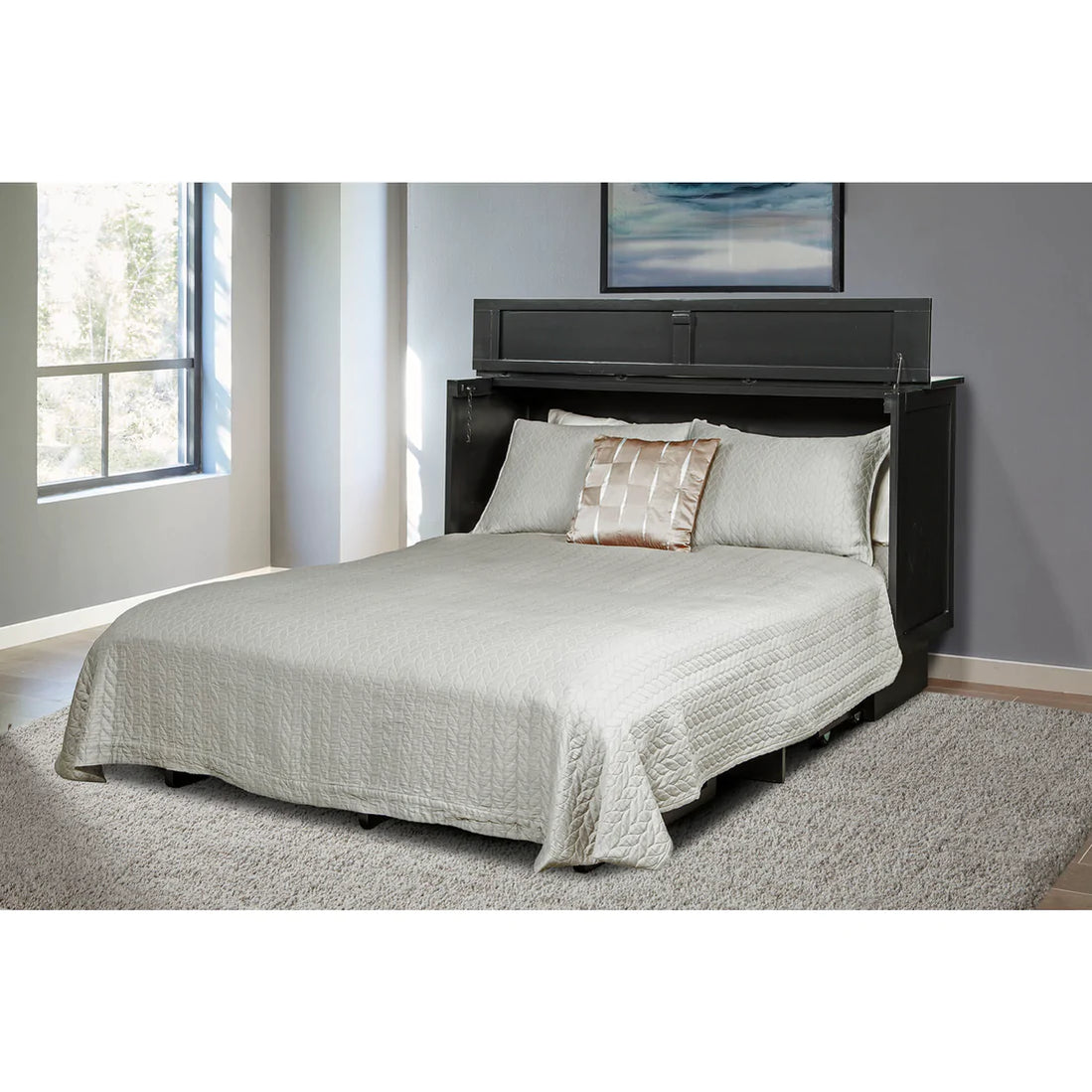 Arason Creden-ZzZ Essex Murphy Queen Cabinet Bed