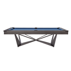 Plank & Hide Essex Steel Pool Table (Size 8') 28066-GUN with Free Accessory Kit and Free Steel Cue Rack