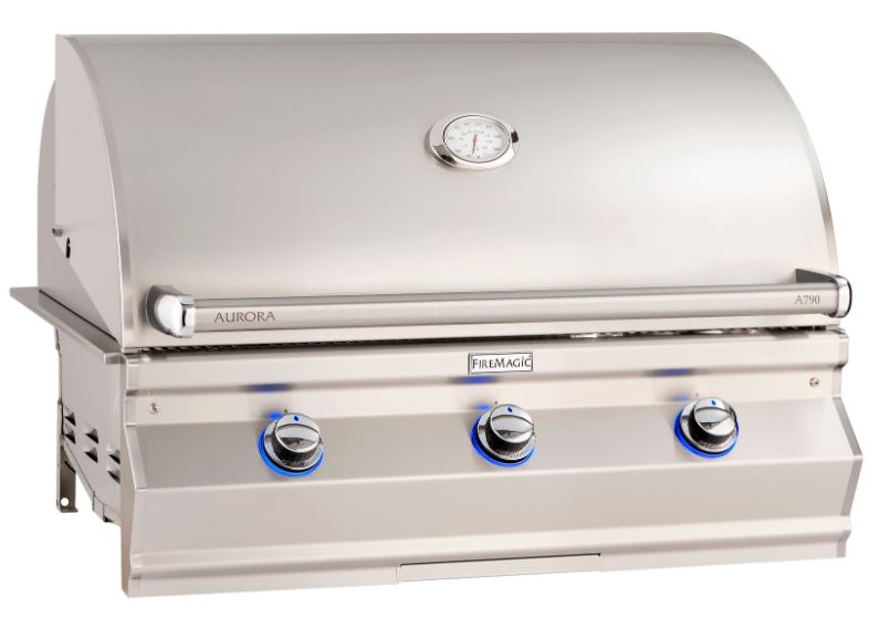 FireMagic A540i Aurora 30" Built-In Grill with Analog Thermometer, Rotisserie Backburner and Infrared Burner
