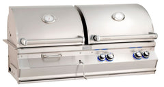 FireMagic A830i Aurora Gas / Charcoal Combo Built-In Grill with Analog Thermometer