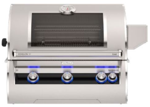 FireMagic E660i Echelon 30" Built-In Grill with Analog Thermometer, Infrared Burner and Magic View Window