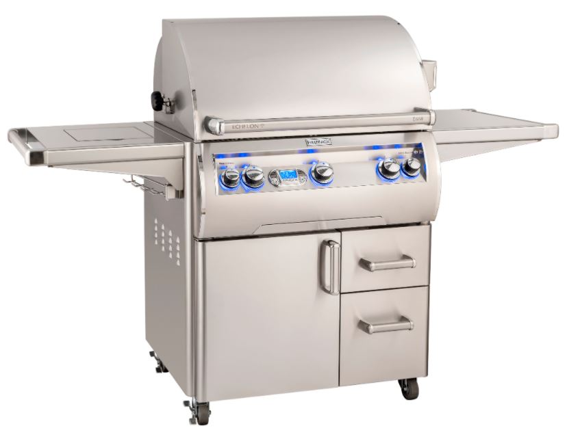 FireMagic E660s Echelon 30" Portable Grill with Digital Thermometer, Flush Mounted Single Side Burner and Infrared Burner