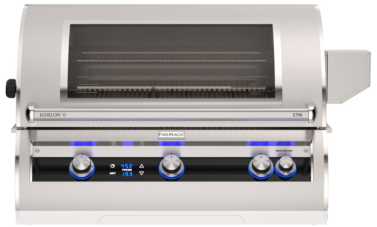 FireMagic E790i Echelon 36" Built-In Grill with Digital Thermometer, Infrared Burner and Magic View Window
