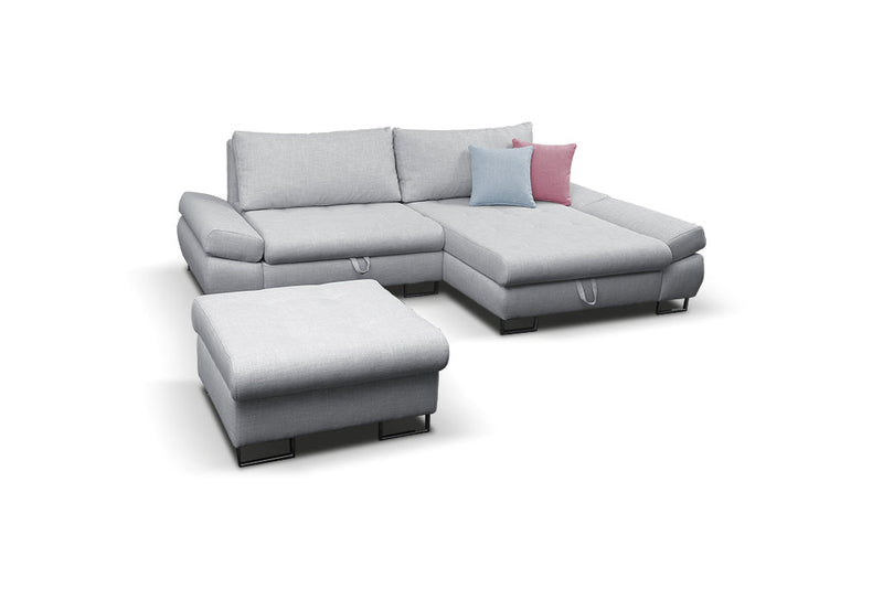 Maxima House GREY Sectional Sleeper Sofa