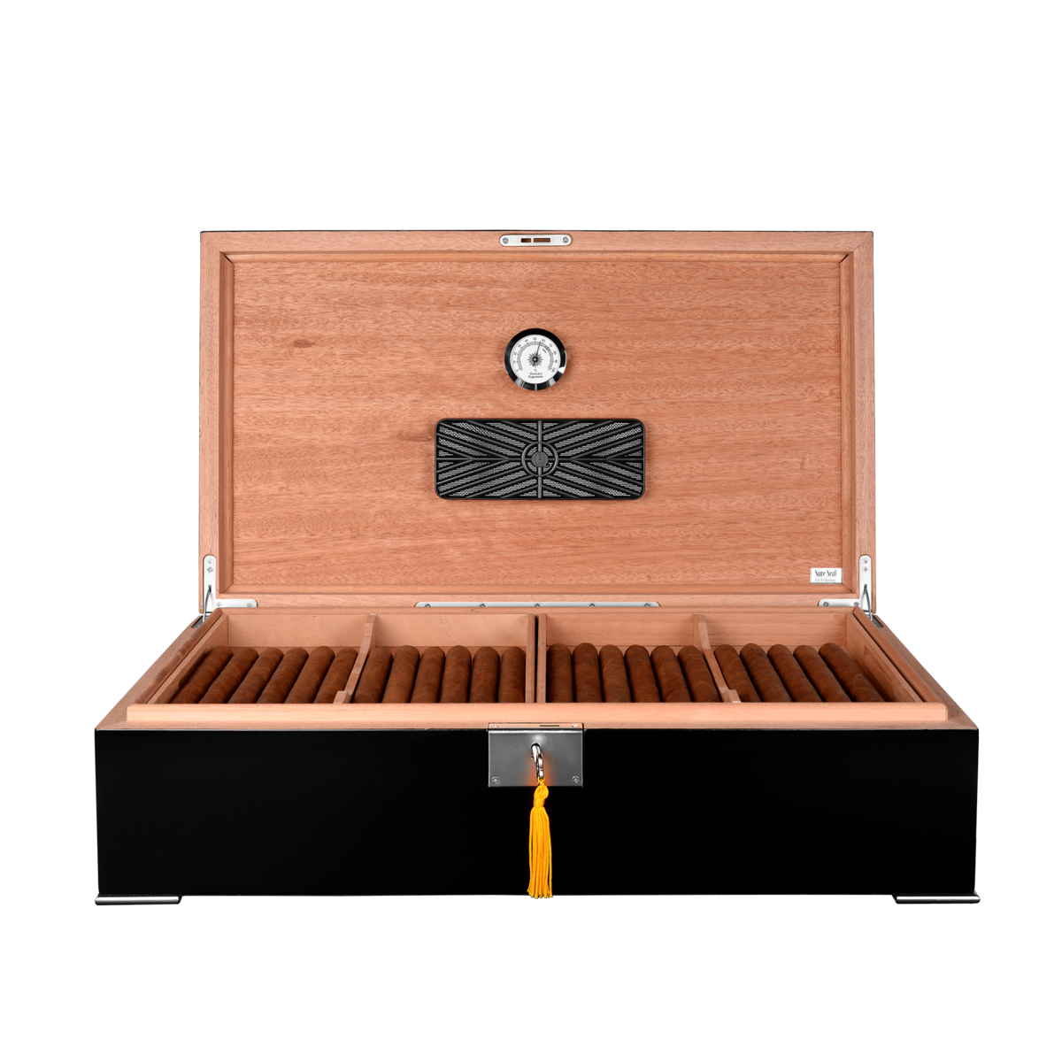 Quality Importers Valentino Noir 250 Ct. Desktop Cigar Humior