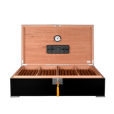 Quality Importers Valentino Noir 250 Ct. Desktop Cigar Humior