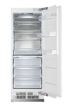 Hallman 30" Built-In AR Integrated Column (IC) All Refrigerator 16.6 Cu. Ft. Interior Filtered Water Dispenser, RH-Hinge Classico Chrome Trim