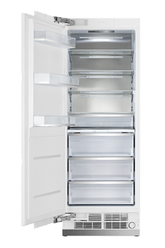 Hallman 48 in. 25.2 Cu. Ft. Counter-Depth Built-in Side-by-Side Refrigerator in White with Classico Chrome Handles