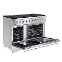 Hallman Classico Series 48" Gas Freestanding Range with Chrome Trim