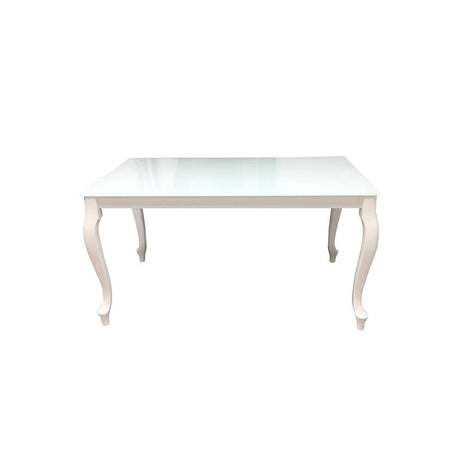 Maxima House RETRO Glass Top Dining Table
