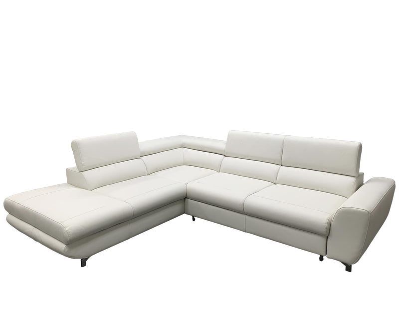 Maxima House Leather Sectional Sleeper Sofa PIANO