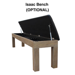 Plank & Hide Isaac Wood Pool Table with Free Accessory Kit