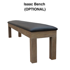 Plank & Hide Isaac Wood Pool Table with Free Accessory Kit