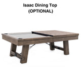 Plank & Hide Isaac Wood Pool Table with Free Accessory Kit