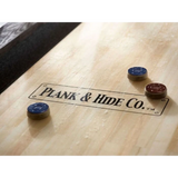Plank & Hide Isaac Shuffleboard Table with Free Bowling Pin Set