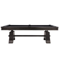 Plank & Hide Jaxx Steel Pool Table (Size 8') 28048-GUN with Free Accessory Kit, Free Steel Cue Rack