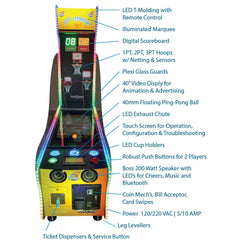 Valley Dynamo Jet Hoops Arcade Game