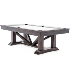 Plank & Hide Lucas Wood Pool Table with Free Accessory Kit