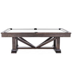 Plank & Hide Lucas Wood Pool Table with Free Accessory Kit