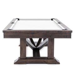 Plank & Hide Lucas Wood Pool Table with Free Accessory Kit