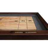 Plank & Hide Lucas Shuffleboard Table with Free Bowling Pin Set
