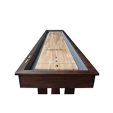 Plank & Hide Lucas Shuffleboard Table with Free Bowling Pin Set