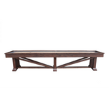 Plank & Hide Lucas Shuffleboard Table with Free Bowling Pin Set