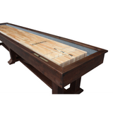 Plank & Hide Lucas Shuffleboard Table with Free Bowling Pin Set