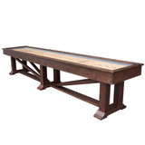 Plank & Hide Lucas Shuffleboard Table with Free Bowling Pin Set