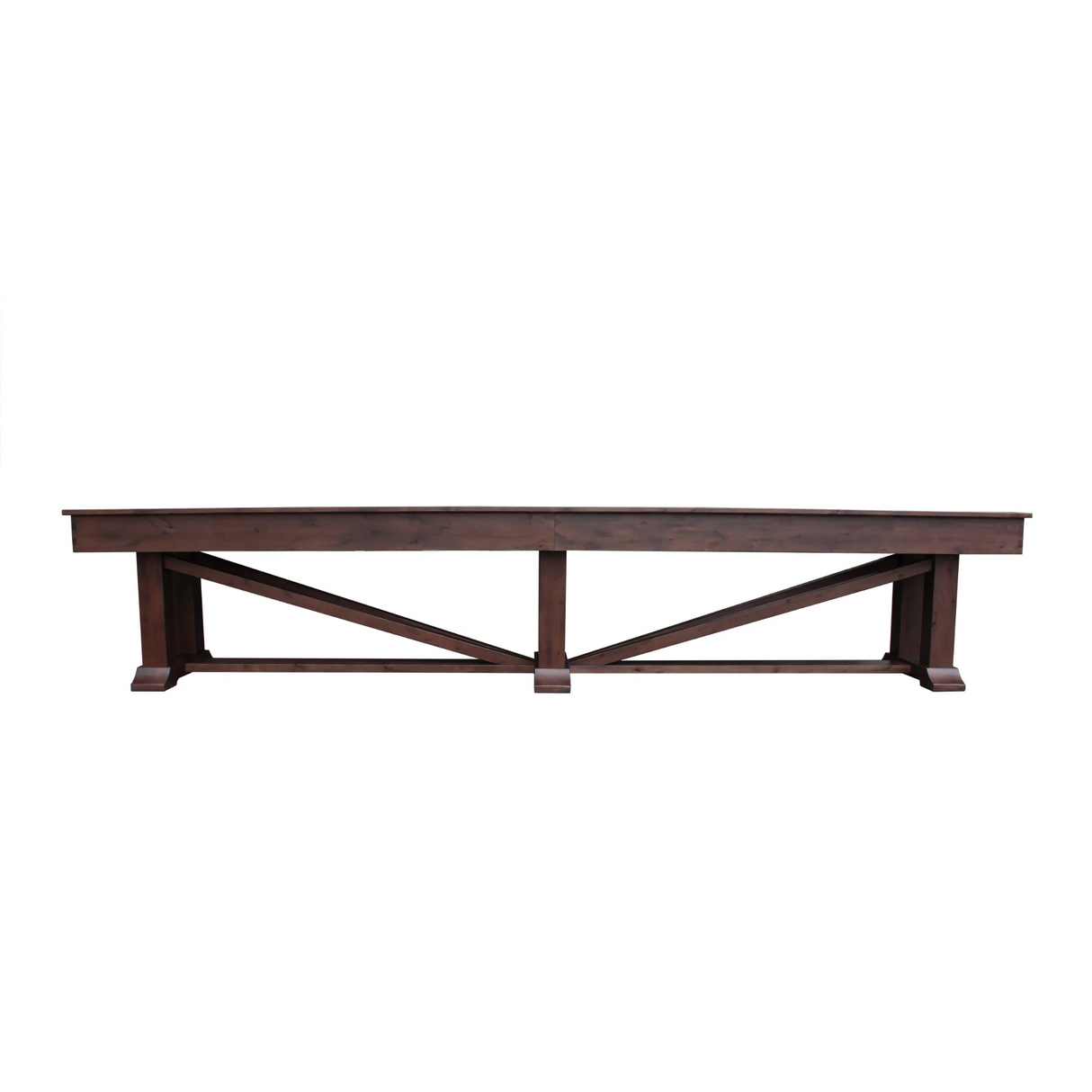 Plank & Hide Lucas Shuffleboard Table with Free Bowling Pin Set