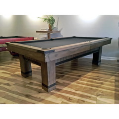 Plank & Hide Morse Wood Pool Table (Size 8') 87007-BWD with Optional Free Accessory Kit