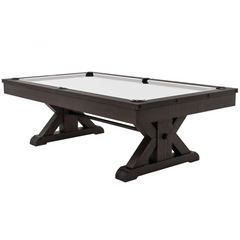 Plank & Hide Otis Wood Pool Table with Free Accessory Kit