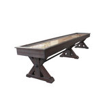 Plank & Hide Otis Shuffleboard Table with Free Bowling Pin Set