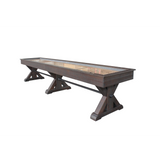 Plank & Hide Otis Shuffleboard Table with Free Bowling Pin Set