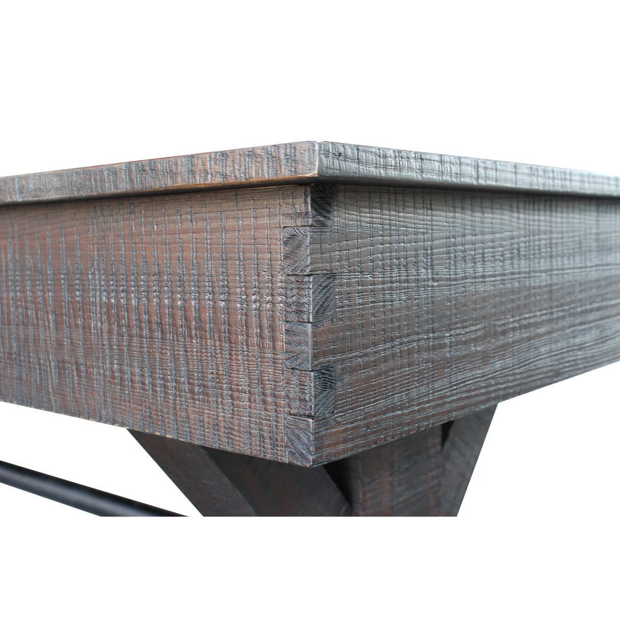 Plank & Hide Otis Shuffleboard Table with Free Bowling Pin Set