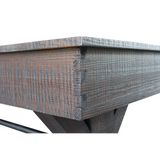 Plank & Hide Otis Shuffleboard Table with Free Bowling Pin Set