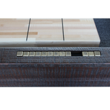 Plank & Hide Otis Shuffleboard Table with Free Bowling Pin Set