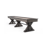 Plank & Hide Otis Shuffleboard Table with Free Bowling Pin Set