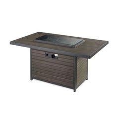 Outdoor GreatRoom Brooks Rectangular Gas Fire Pit Table