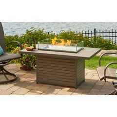 Outdoor GreatRoom Brooks Rectangular Gas Fire Pit Table