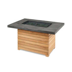 Outdoor GreatRoom Darien Rectangular Gas Fire Pit Table