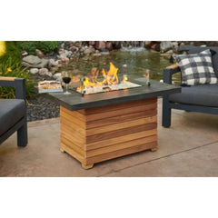 Outdoor GreatRoom Darien Rectangular Gas Fire Pit Table