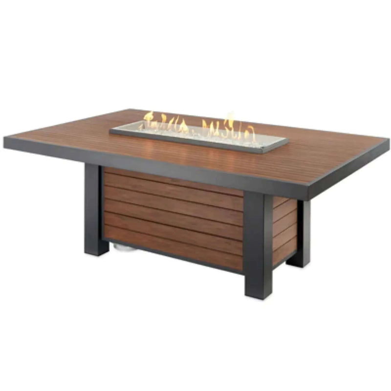 Outdoor Greatroom Kenwood Linear Dining Height Fire Table