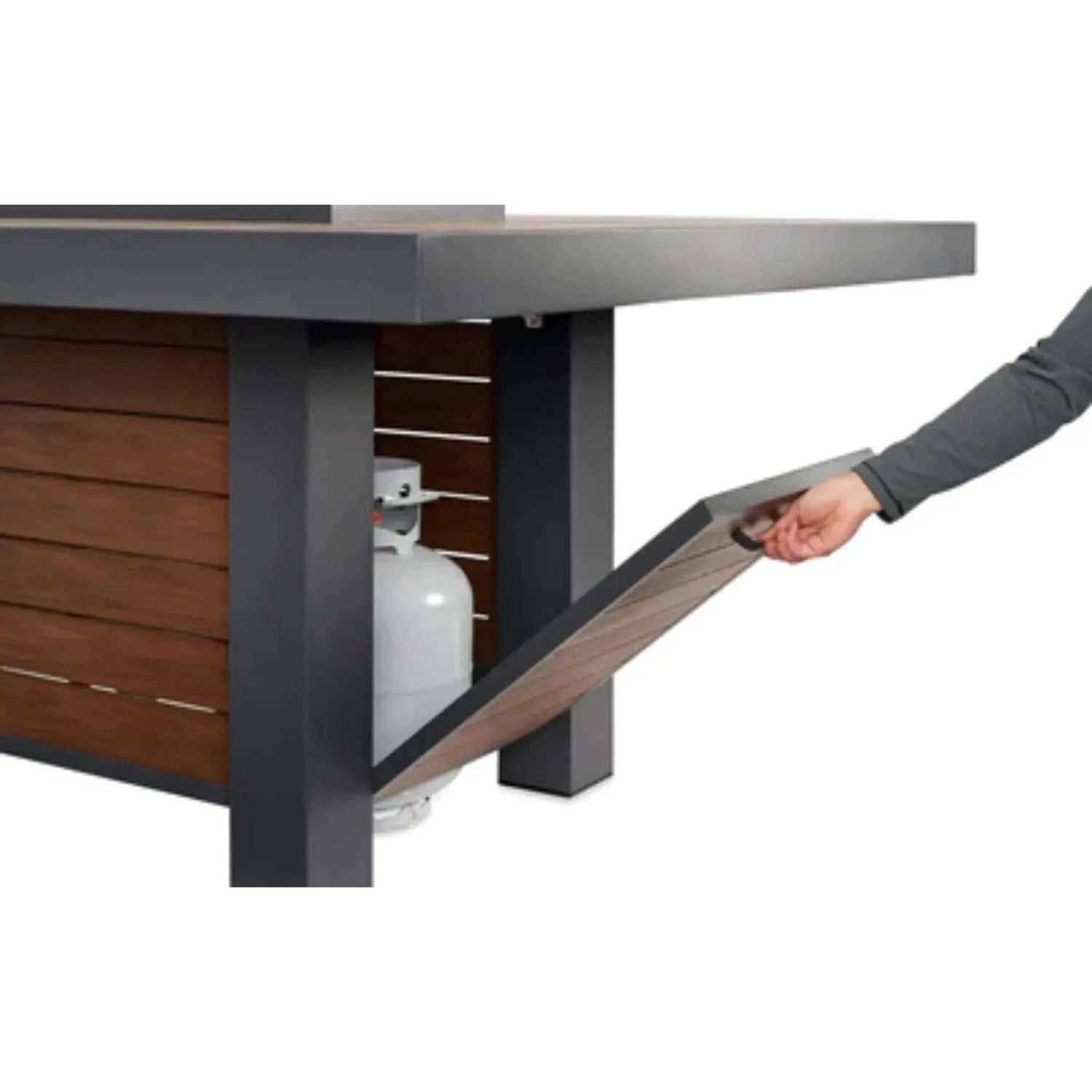 Outdoor Greatroom Kenwood Linear Dining Height Fire Table