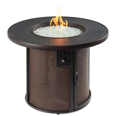 Outdoor Greatroom Stonefire Round Gas Fire Pit Table